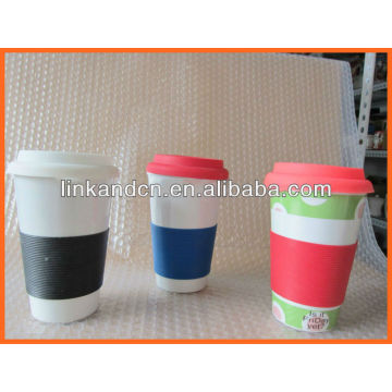 Haonai KC-00936 hand made ceramic coffee mug with cover